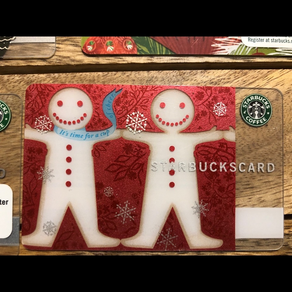 STARBUCKS CARD 2004 Rare gingerbread cookie theme